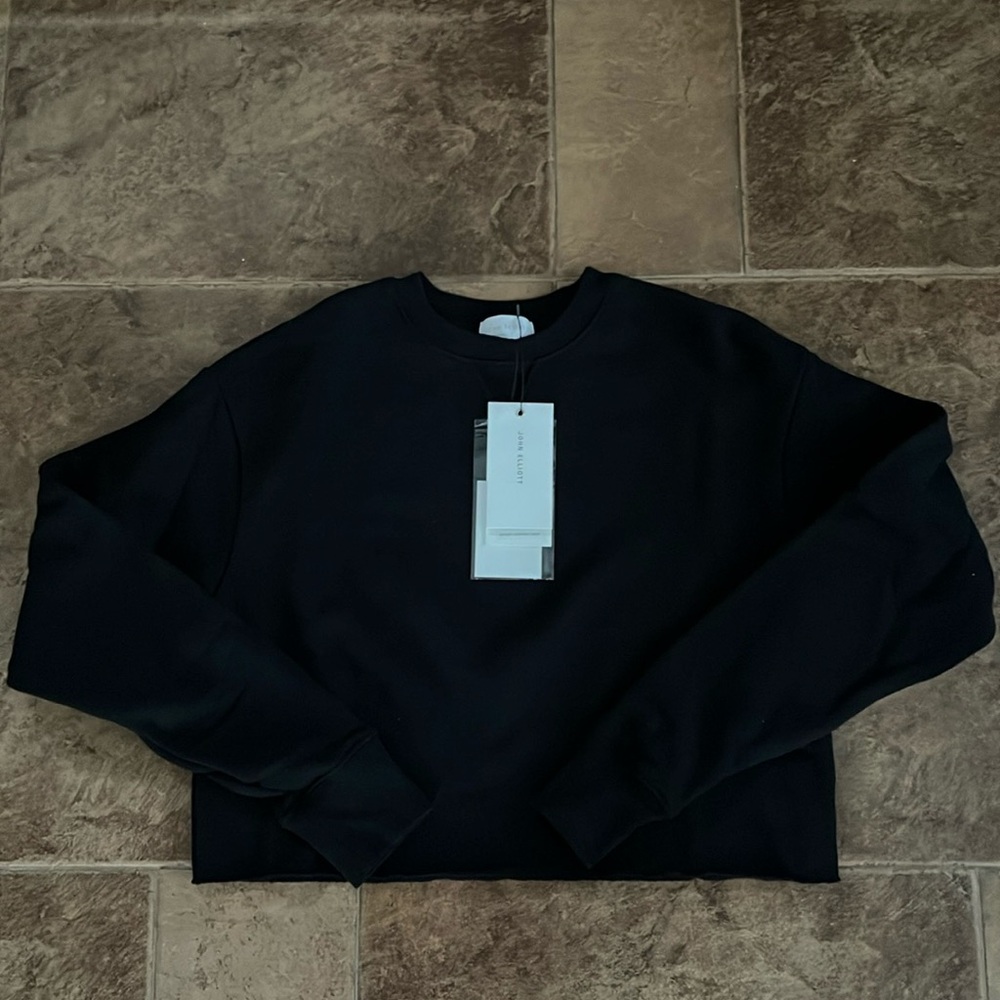John Elliott cropped crewneck sweatshirt